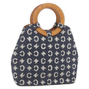 CELINE C Macadam Canvas Hand Bag Blue Auth 157772V-1