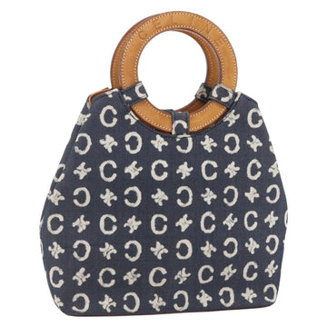 CELINE C Macadam Canvas Hand Bag Blue Auth 157772V