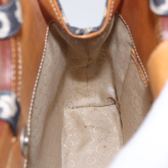 CELINE C Macadam Canvas Hand Bag Blue Auth 157772V