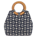 CELINE C Macadam Canvas Hand Bag Blue Auth 157772V-2