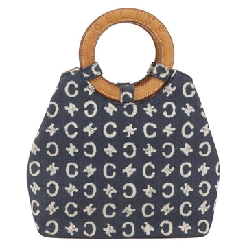 CELINE C Macadam Canvas Hand Bag Blue Auth 157772V - 0