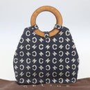 CELINE C Macadam Canvas Hand Bag Blue Auth 157772V-21
