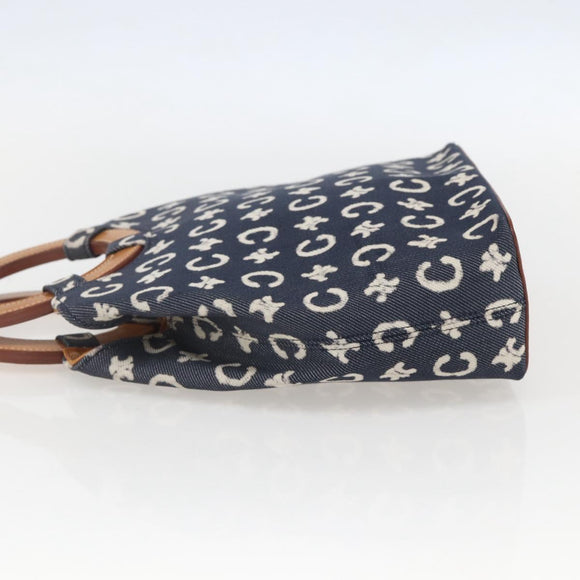 CELINE C Macadam Canvas Hand Bag Blue Auth 157772V