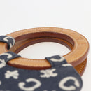 CELINE C Macadam Canvas Hand Bag Blue Auth 157772V-8