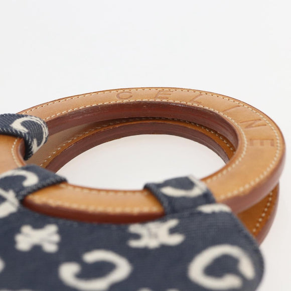 CELINE C Macadam Canvas Hand Bag Blue Auth 157772V