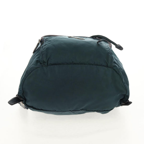 PRADA Backpack Nylon Blue Silver Auth 157773