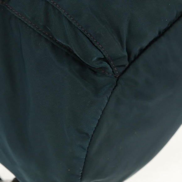 PRADA Backpack Nylon Blue Silver Auth 157773