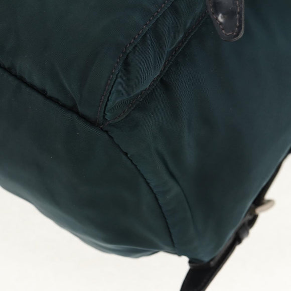 PRADA Backpack Nylon Blue Silver Auth 157773