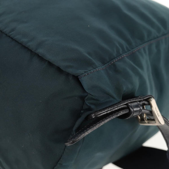 PRADA Backpack Nylon Blue Silver Auth 157773