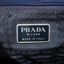 PRADA Backpack Nylon Blue Silver Auth 157773-22