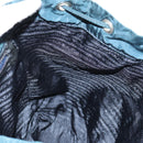 PRADA Backpack Nylon Blue Silver Auth 157773-24