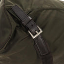 PRADA Backpack Nylon Khaki Silver Auth 157774-8