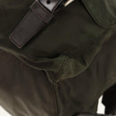 PRADA Backpack Nylon Khaki Silver Auth 157774-18