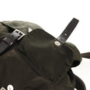 PRADA Backpack Nylon Khaki Silver Auth 157774-23