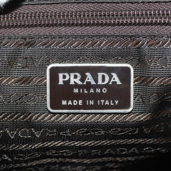 PRADA Backpack Nylon Khaki Silver Auth 157774