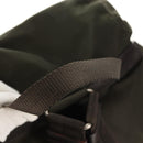 PRADA Backpack Nylon Khaki Silver Auth 157774-14