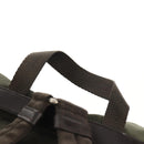 PRADA Backpack Nylon Khaki Silver Auth 157774-15