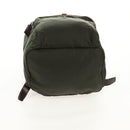 PRADA Backpack Nylon Khaki Silver Auth 157775-5