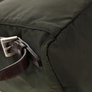 PRADA Backpack Nylon Khaki Silver Auth 157775-17