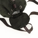 PRADA Backpack Nylon Khaki Silver Auth 157775-22