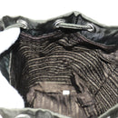 PRADA Backpack Nylon Khaki Silver Auth 157775-24