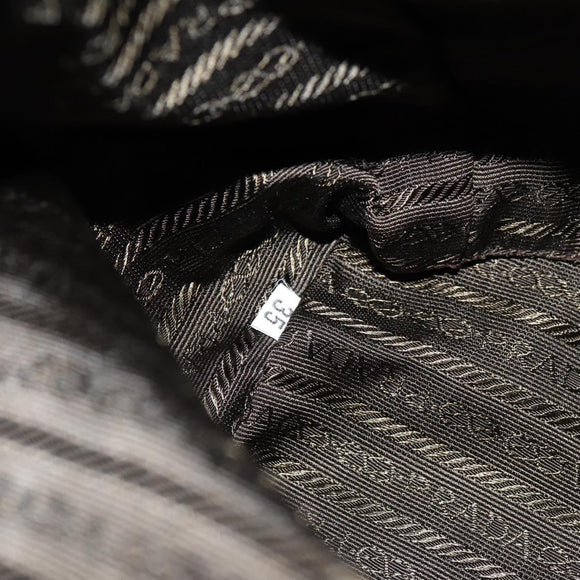 PRADA Backpack Nylon Khaki Silver Auth 157775