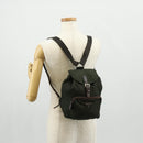 PRADA Backpack Nylon Khaki Silver Auth 157775-26