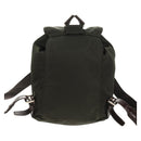 PRADA Backpack Nylon Khaki Silver Auth 157775-2
