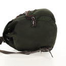 PRADA Backpack Nylon Khaki Silver Auth 157775-3