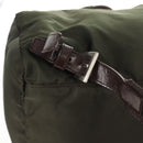 PRADA Backpack Nylon Khaki Silver Auth 157775-8