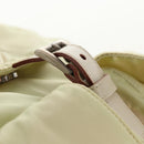 PRADA Backpack Nylon Beige Silver Auth 157776-24