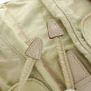 PRADA Backpack Nylon Beige Silver Auth 157776-26
