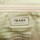 PRADA Backpack Nylon Beige Silver Auth 157776-27