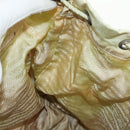 PRADA Backpack Nylon Beige Silver Auth 157776-29