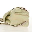PRADA Backpack Nylon Beige Silver Auth 157776-4