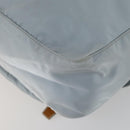 PRADA Shoulder Bag Nylon Blue Silver Auth 157777-15