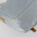 PRADA Shoulder Bag Nylon Blue Silver Auth 157777-16