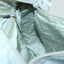 PRADA Shoulder Bag Nylon Blue Silver Auth 157777-20