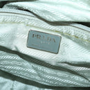 PRADA Shoulder Bag Nylon Blue Silver Auth 157777-22