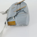 PRADA Shoulder Bag Nylon Blue Silver Auth 157777-4