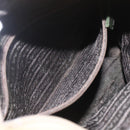 PRADA Tote Bag Nylon Beige Silver Auth 157778-21