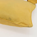 PRADA Shoulder Bag Nylon Yellow Silver Auth 157780-15