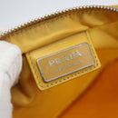 PRADA Shoulder Bag Nylon Yellow Silver Auth 157780-19
