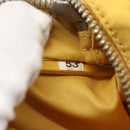PRADA Shoulder Bag Nylon Yellow Silver Auth 157780-12