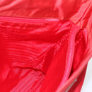 PRADA Tote Bag Nylon Red Silver Auth 157781-19