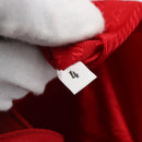 PRADA Tote Bag Nylon Red Silver Auth 157781-12