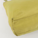 PRADA Tote Bag Nylon Yellow Gold Auth 157782-14