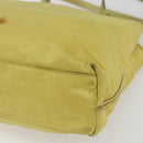 PRADA Tote Bag Nylon Yellow Gold Auth 157782-15