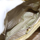 PRADA Tote Bag Nylon Yellow Gold Auth 157782-11