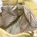 PRADA Tote Bag Nylon Yellow Gold Auth 157782-20